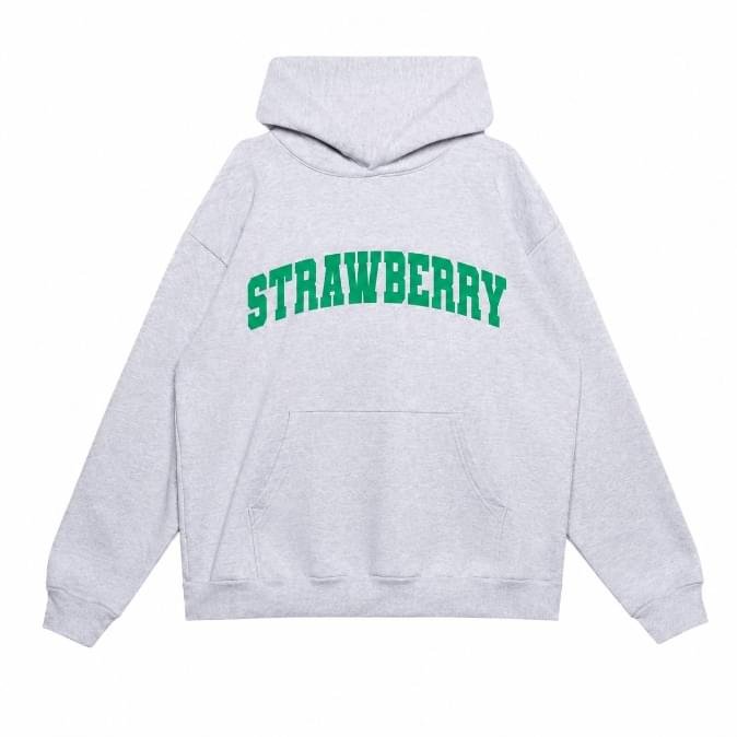 Arched Hoodie - Ash Arched Hoodie - Ash premium oversized streetwear hoodie in ash color by strawberryclothing for USA fashion outfit styling