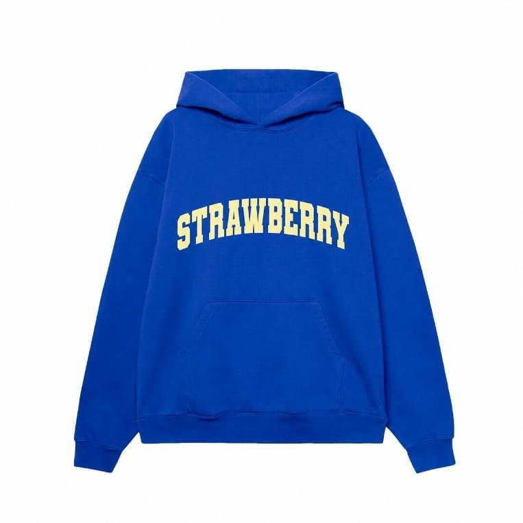 Arched Hoodie - Cobalt Arched Hoodie - Cobalt premium oversized streetwear hoodie front view white background