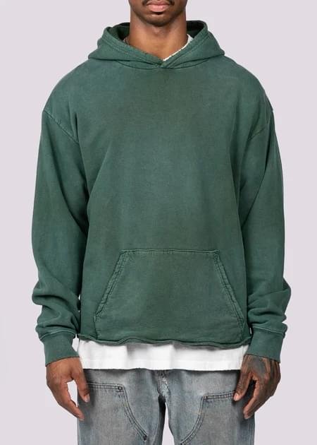 Waffle Hoodie Hunter Green 1