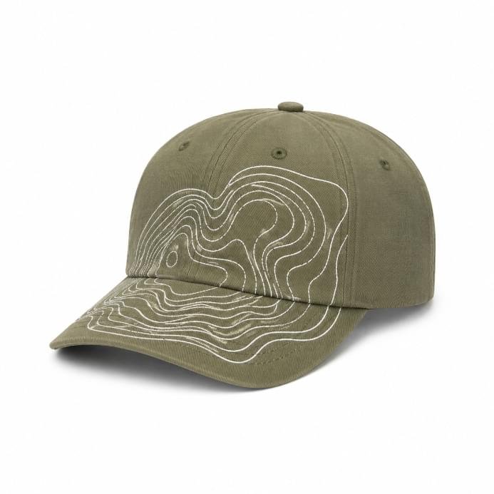 Topography Snapback - Stone Olive Topography Snapback - Stone Olive